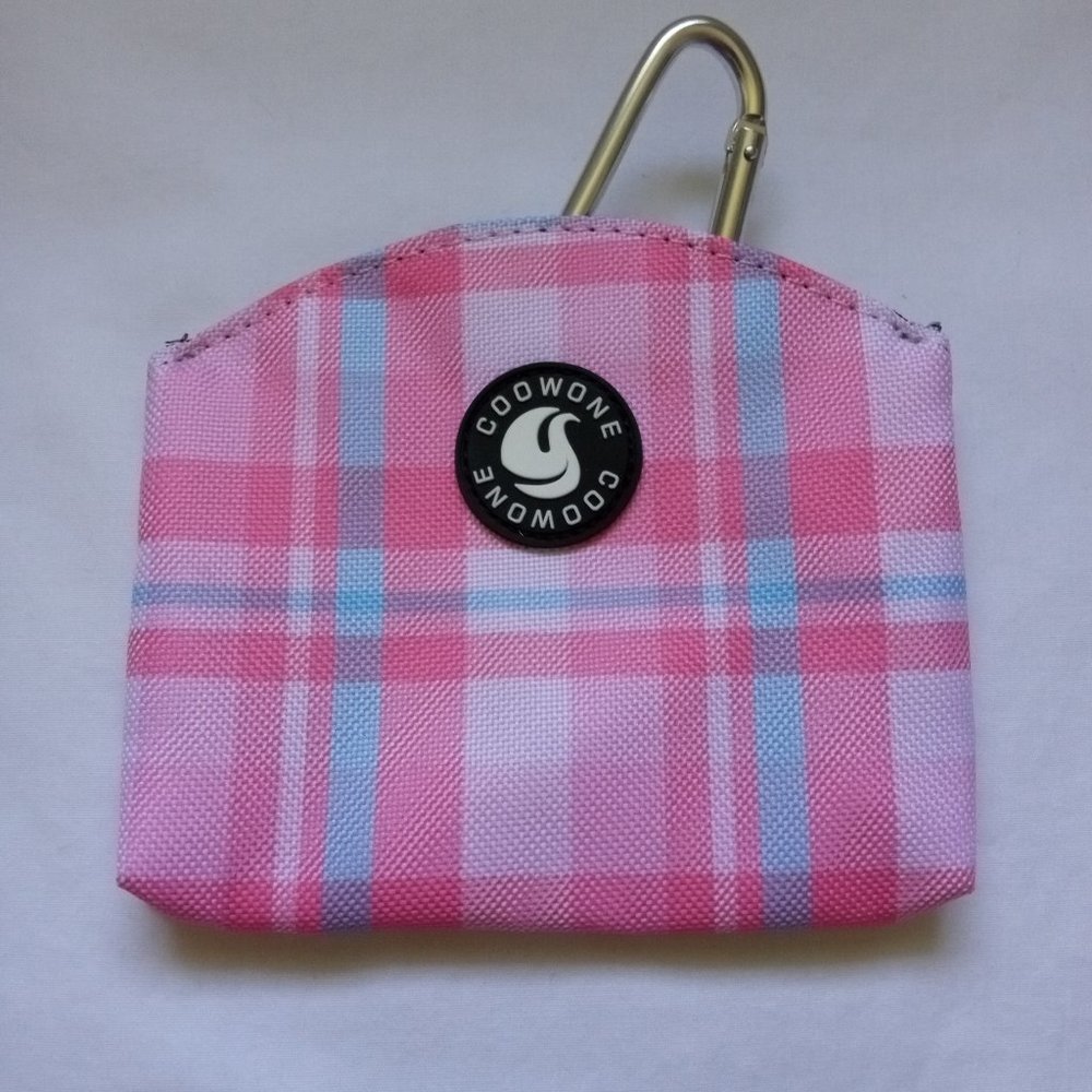 Coowon Pink/Blue/White Striped Magnetic Pouch